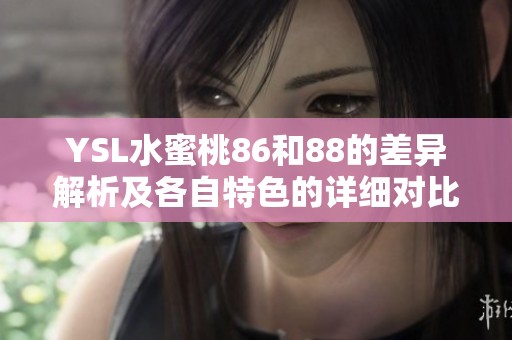 YSL水蜜桃86和88的差异解析及各自特色的详细对比