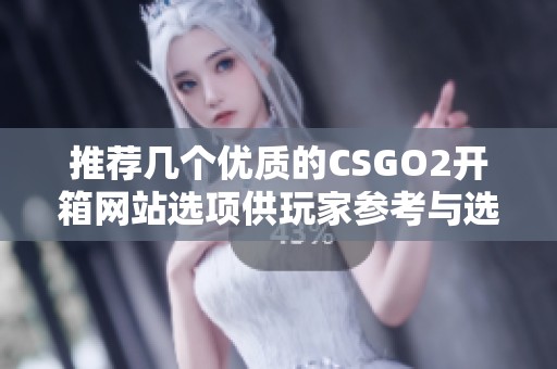 推荐几个优质的CSGO2开箱网站选项供玩家参考与选择