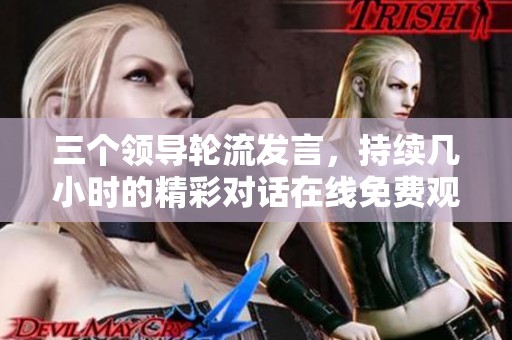 三个领导轮流发言，持续几小时的精彩对话在线免费观看