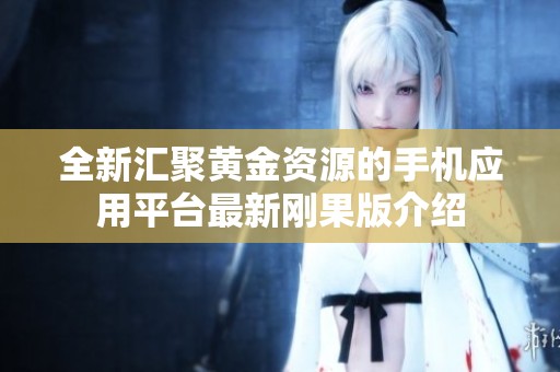 全新汇聚黄金资源的手机应用平台最新刚果版介绍