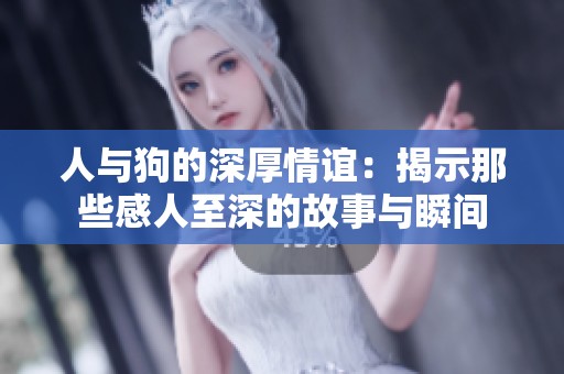 人与狗的深厚情谊：揭示那些感人至深的故事与瞬间