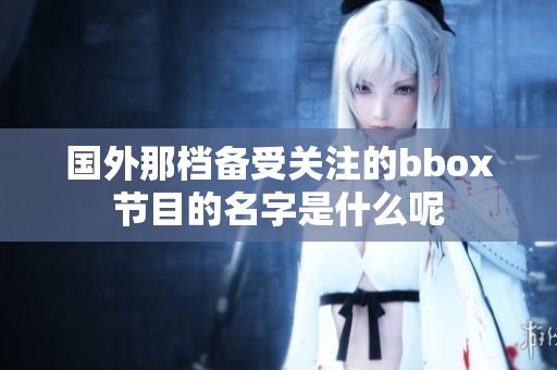 国外那档备受关注的bbox节目的名字是什么呢