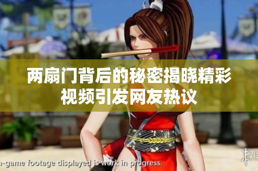 两扇门背后的秘密揭晓精彩视频引发网友热议
