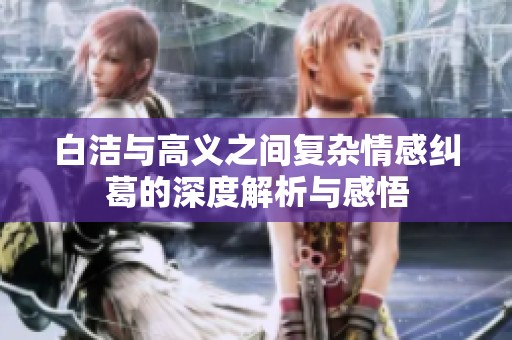 白洁与高义之间复杂情感纠葛的深度解析与感悟