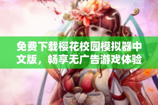 免费下载樱花校园模拟器中文版，畅享无广告游戏体验！
