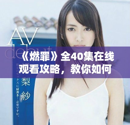 《燃罪》全40集在线观看攻略，教你如何免费观看精彩剧情