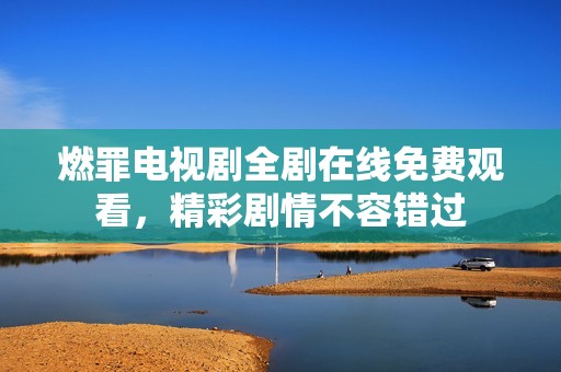 燃罪电视剧全剧在线免费观看，精彩剧情不容错过