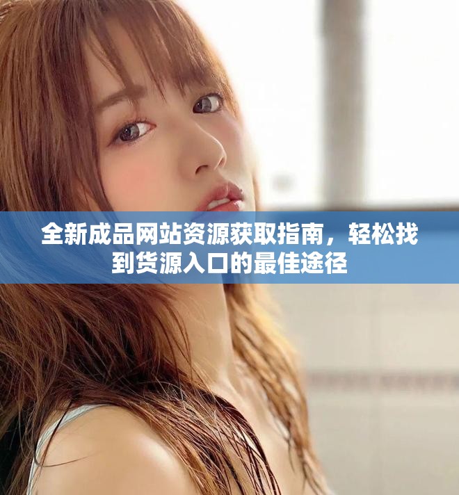 全新成品网站资源获取指南，轻松找到货源入口的最佳途径