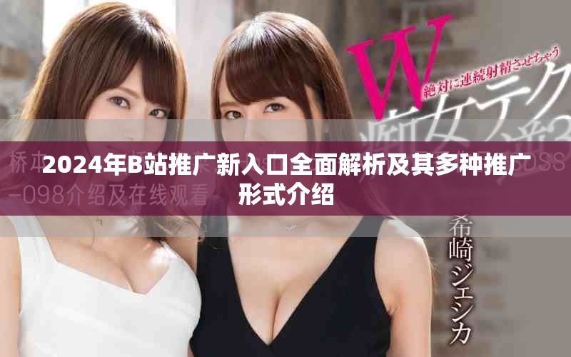 2024年B站推广新入口全面解析及其多种推广形式介绍