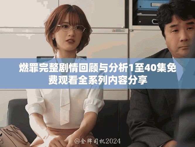 燃罪完整剧情回顾与分析1至40集免费观看全系列内容分享