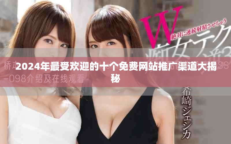 2024年最受欢迎的十个免费网站推广渠道大揭秘