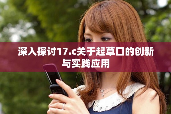 深入探讨17.c关于起草口的创新与实践应用