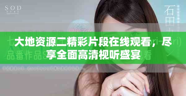 大地资源二精彩片段在线观看，尽享全面高清视听盛宴