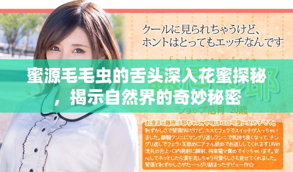 蜜源毛毛虫的舌头深入花蜜探秘，揭示自然界的奇妙秘密