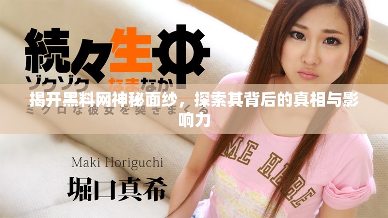 揭开黑料网神秘面纱，探索其背后的真相与影响力