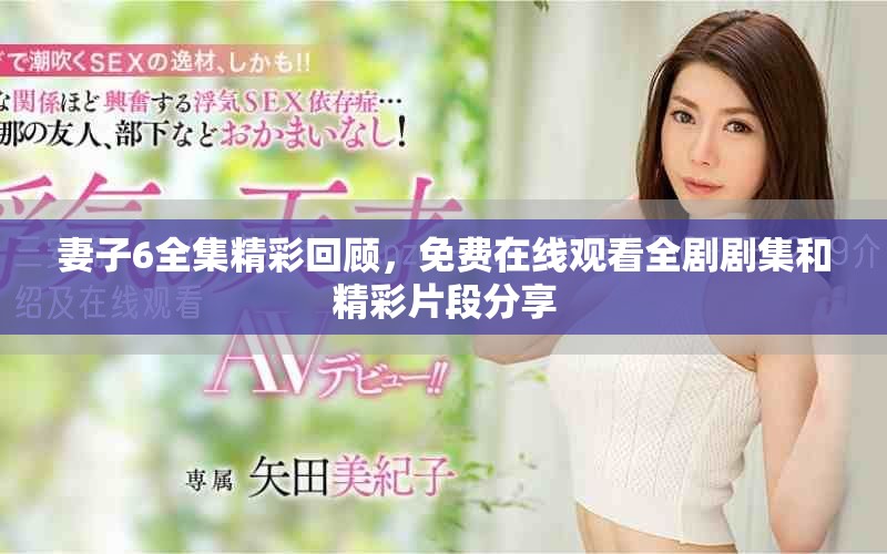 妻子6全集精彩回顾，免费在线观看全剧剧集和精彩片段分享
