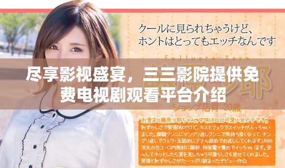 尽享影视盛宴，三三影院提供免费电视剧观看平台介绍