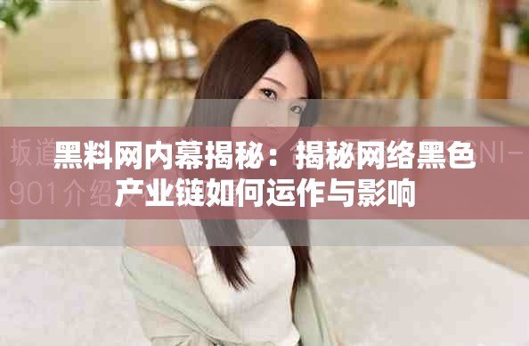 黑料网内幕揭秘：揭秘网络黑色产业链如何运作与影响
