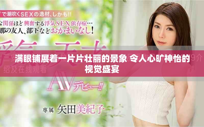 满眼铺展着一片片壮丽的景象 令人心旷神怡的视觉盛宴