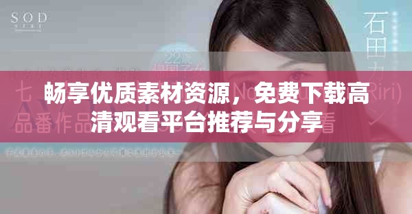 畅享优质素材资源，免费下载高清观看平台推荐与分享