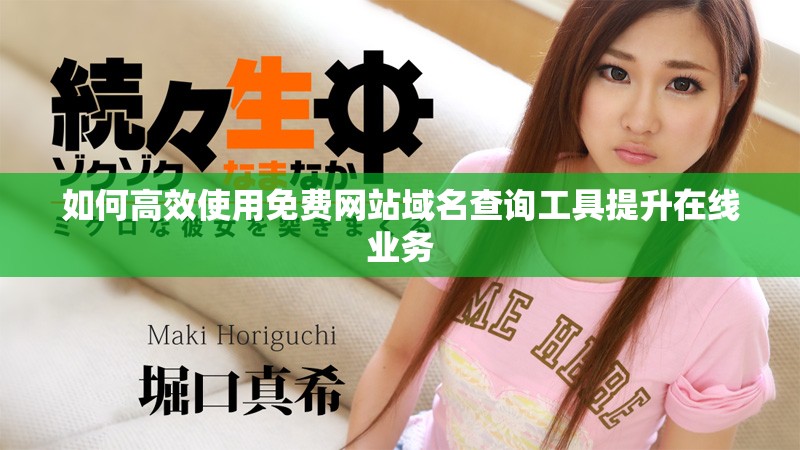 如何高效使用免费网站域名查询工具提升在线业务