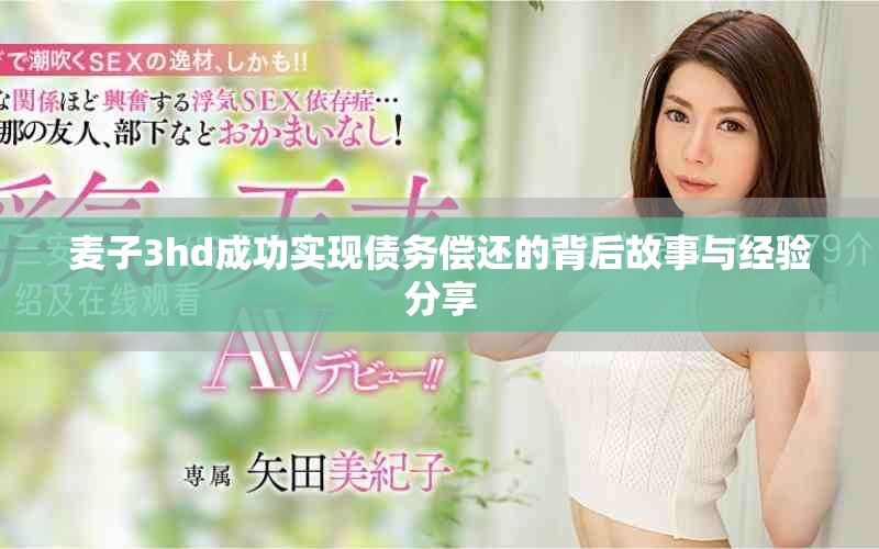 麦子3hd成功实现债务偿还的背后故事与经验分享