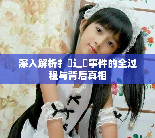 深入解析扌喿辶畐事件的全过程与背后真相