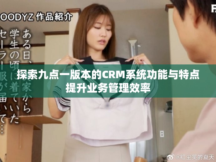 探索九点一版本的CRM系统功能与特点提升业务管理效率