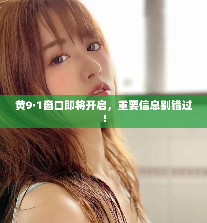 黄9·1窗口即将开启，重要信息别错过！