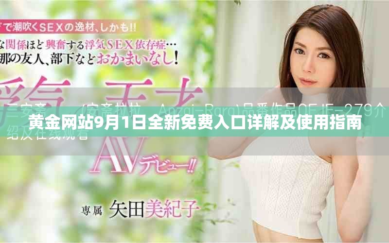 黄金网站9月1日全新免费入口详解及使用指南