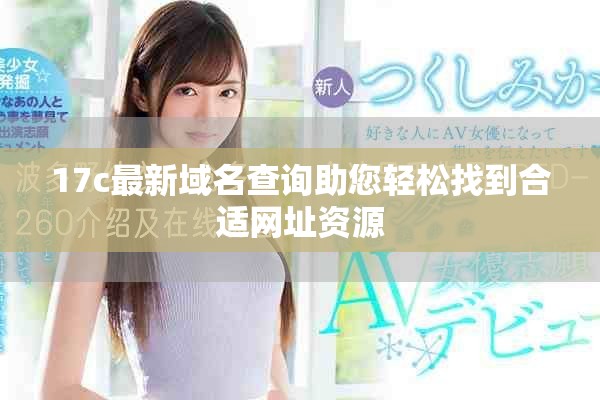 17c最新域名查询助您轻松找到合适网址资源