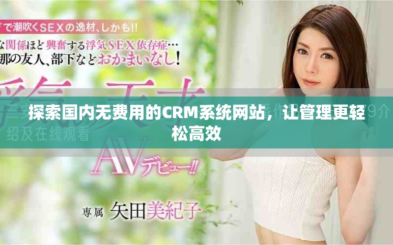 探索国内无费用的CRM系统网站，让管理更轻松高效
