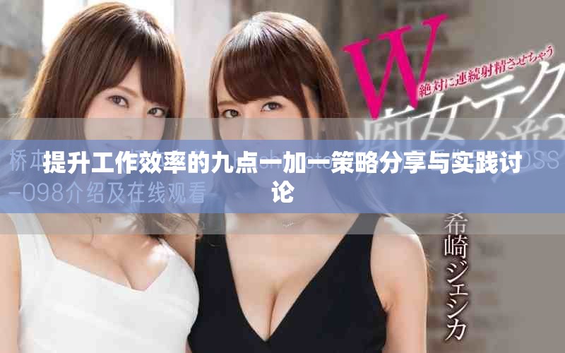提升工作效率的九点一加一策略分享与实践讨论