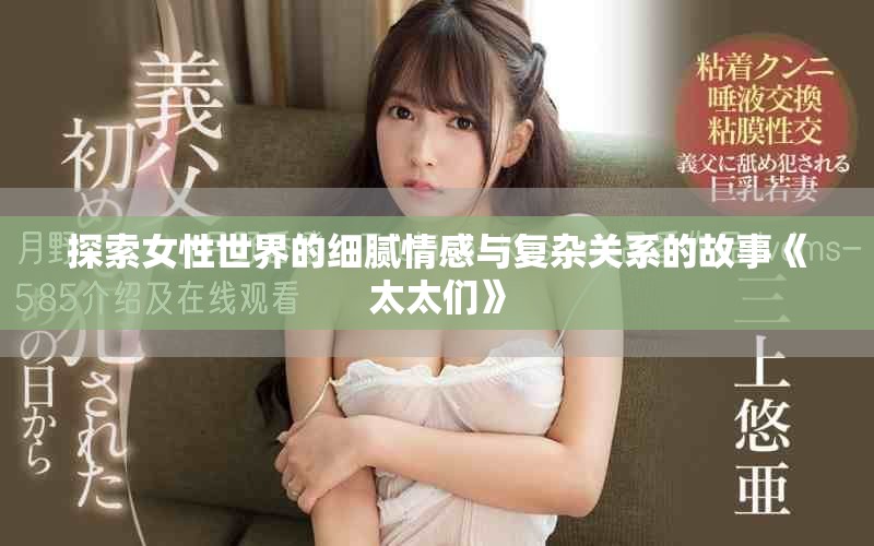 探索女性世界的细腻情感与复杂关系的故事《太太们》