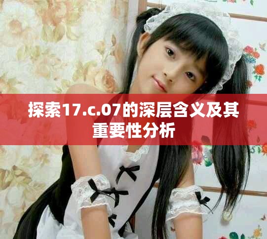 探索17.c.07的深层含义及其重要性分析