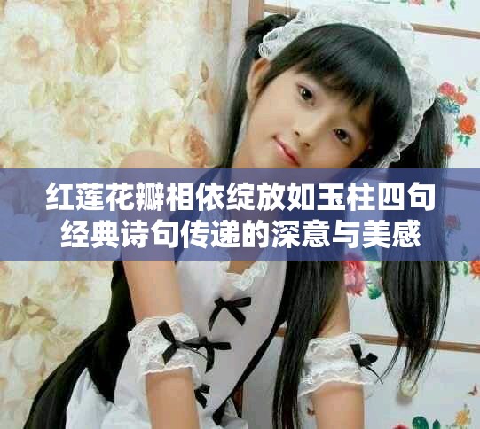 红莲花瓣相依绽放如玉柱四句经典诗句传递的深意与美感