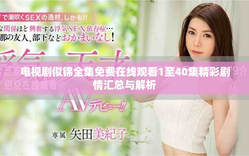 电视剧似锦全集免费在线观看1至40集精彩剧情汇总与解析