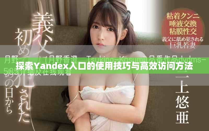 探索Yandex入口的使用技巧与高效访问方法