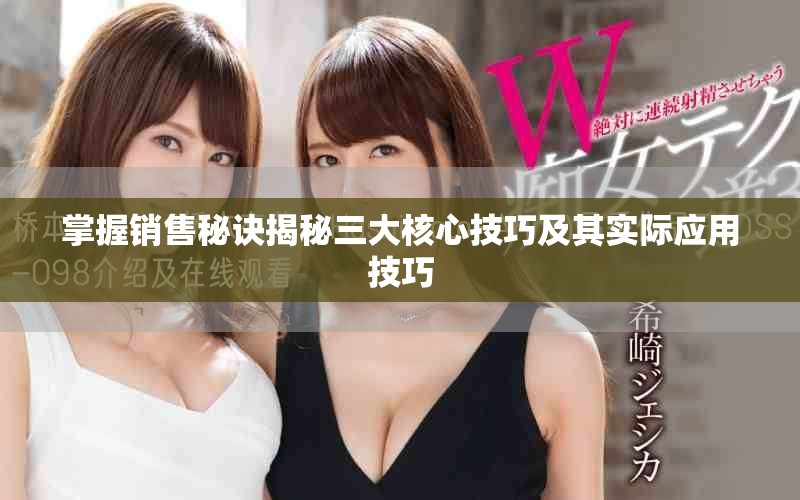 掌握销售秘诀揭秘三大核心技巧及其实际应用技巧