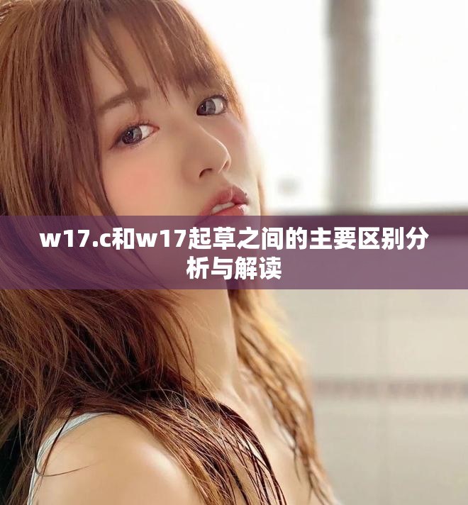 w17.c和w17起草之间的主要区别分析与解读