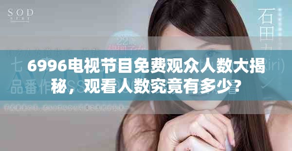 6996电视节目免费观众人数大揭秘，观看人数究竟有多少？