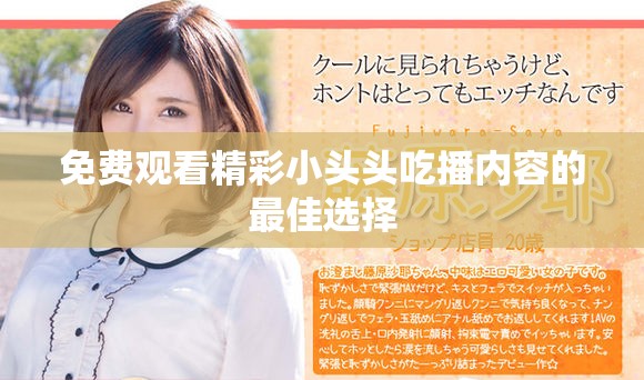 免费观看精彩小头头吃播内容的最佳选择