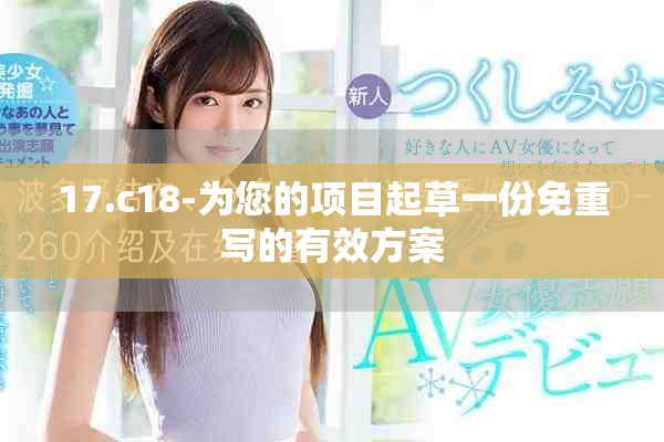 17.c18-为您的项目起草一份免重写的有效方案