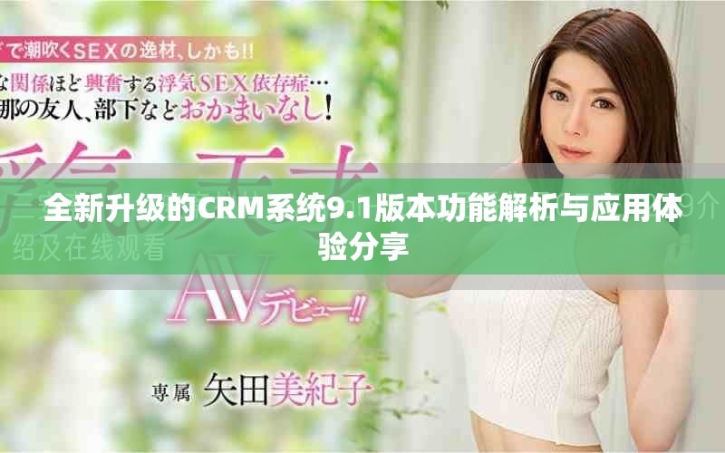 全新升级的CRM系统9.1版本功能解析与应用体验分享