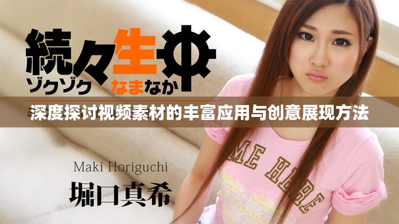 深度探讨视频素材的丰富应用与创意展现方法