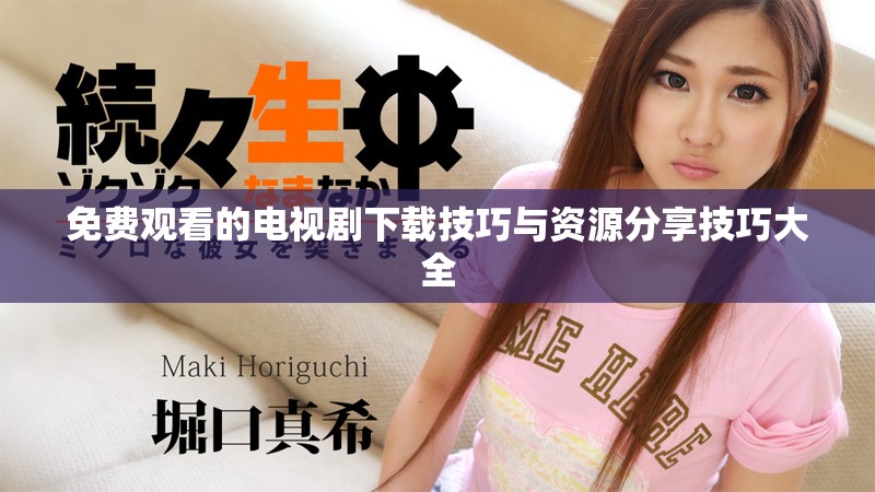 免费观看的电视剧下载技巧与资源分享技巧大全
